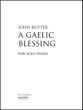 A Gaelic Blessing piano sheet music cover